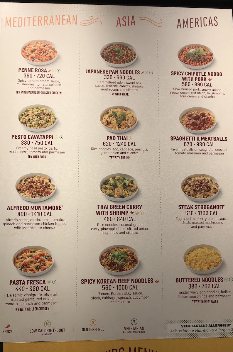 Noodles and Company Photo Menu 2