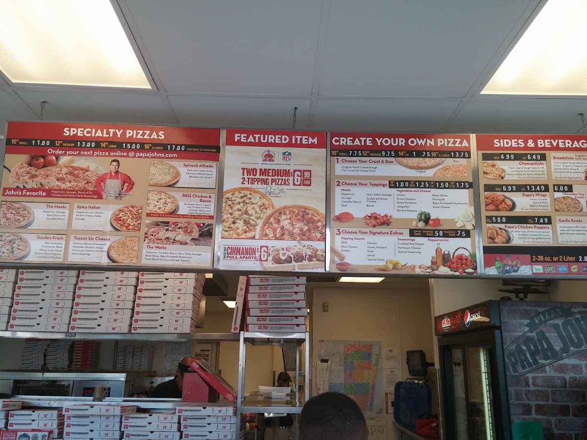 Papa Johns Pizza Photo Menu 1