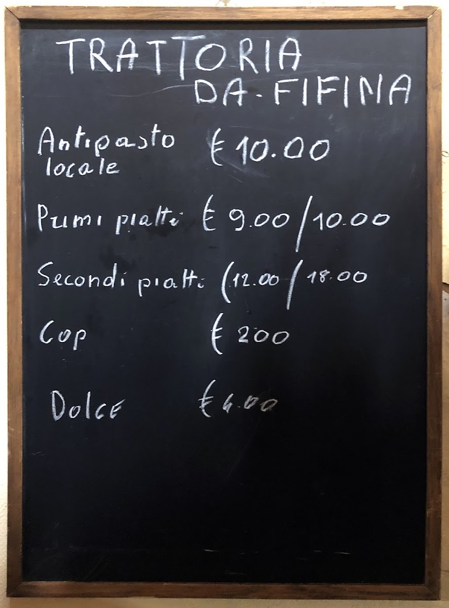 Fifina Restaurant Photo Menu 1