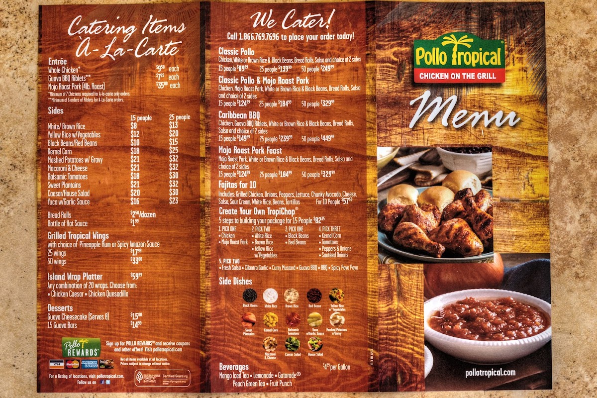 Pollo Tropical Photo Menu 3