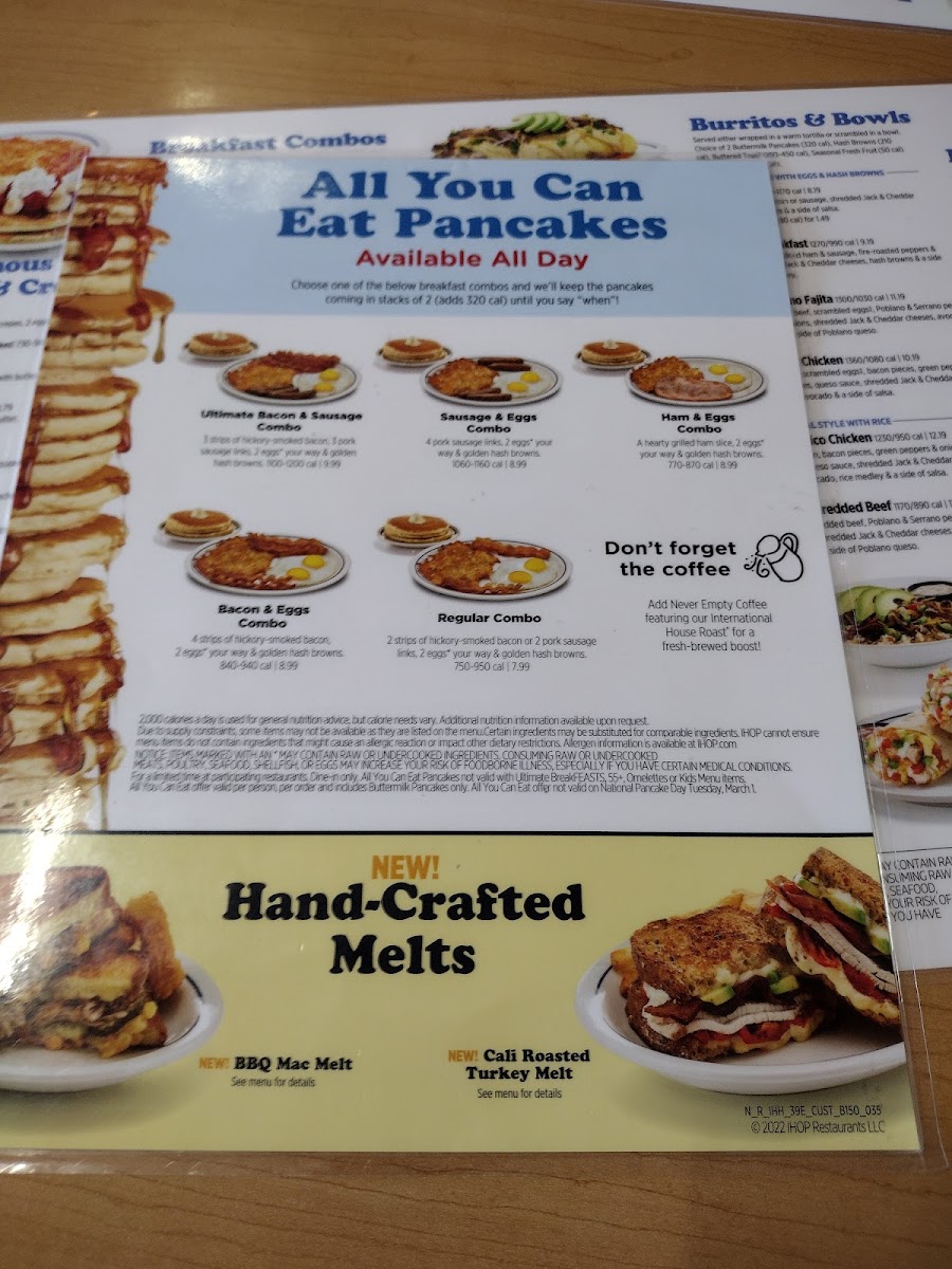 IHOP Photo Menu 8