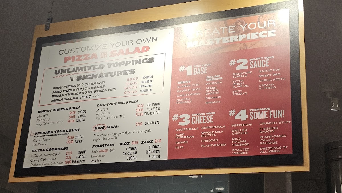 MOD Pizza Photo Menu 2