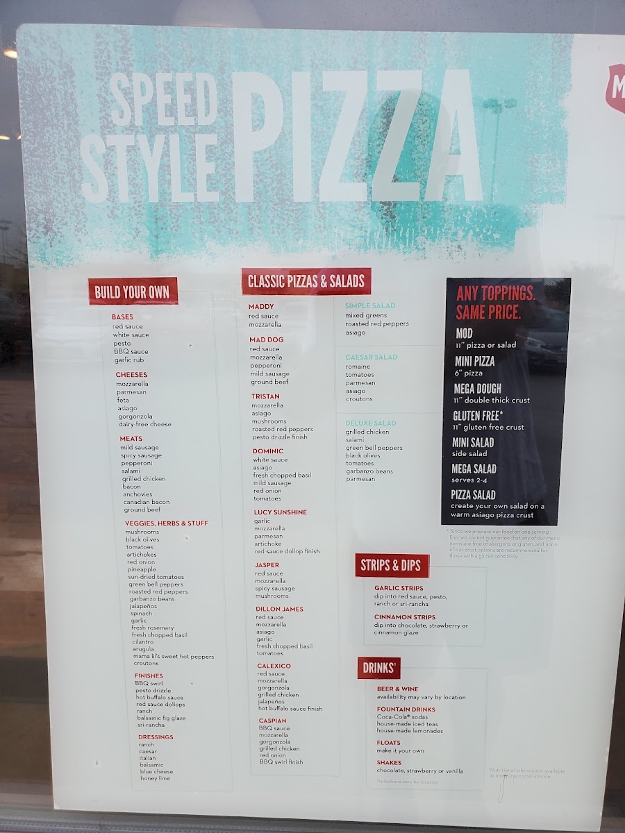 MOD Pizza Photo Menu 4