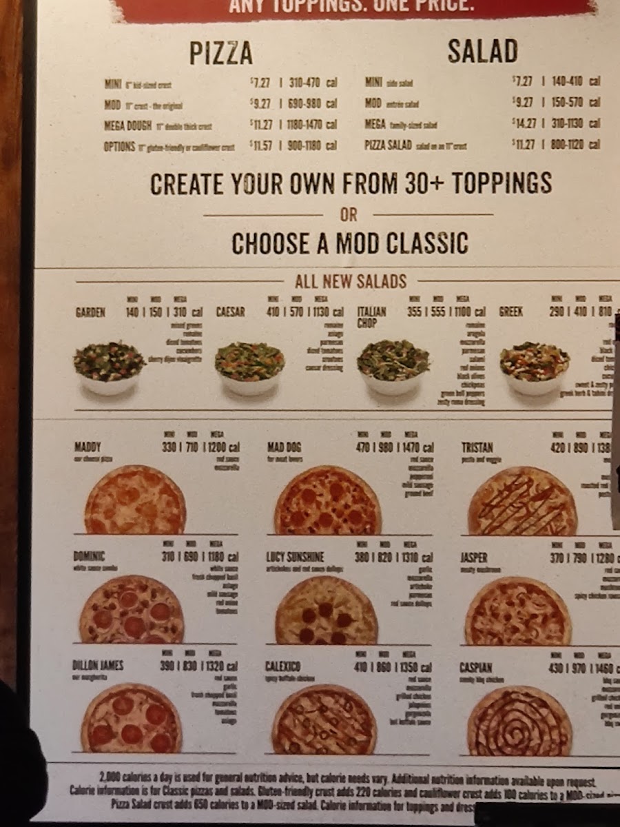MOD Pizza Photo Menu 7