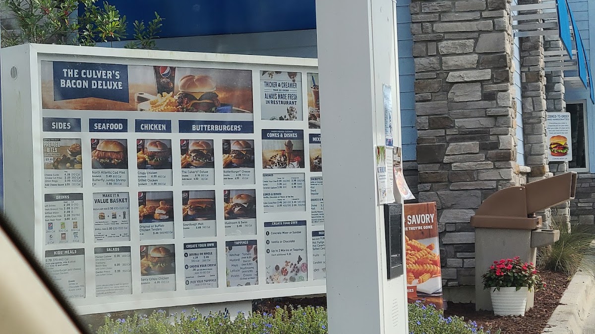 Culver’s Photo Menu 5
