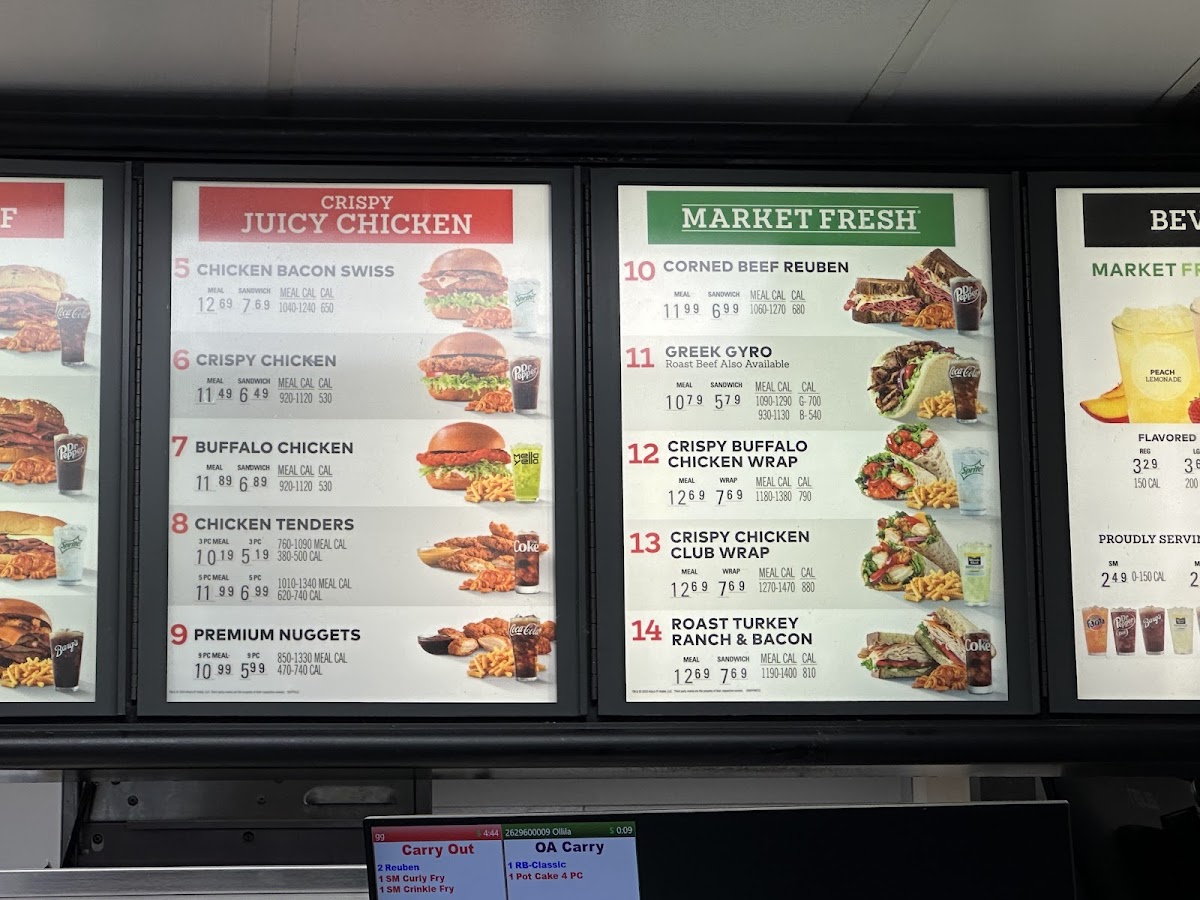 Arby's Photo Menu 4