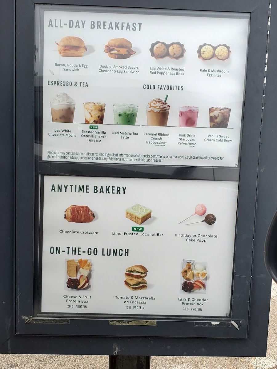 Starbucks Photo Menu 1