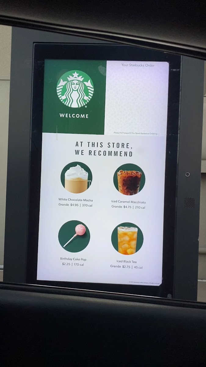 Starbucks Photo Menu 1