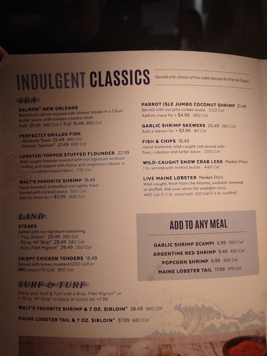 Red Lobster Photo Menu 1
