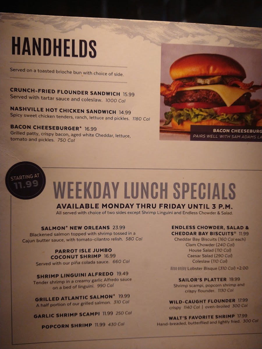 Red Lobster Photo Menu 4