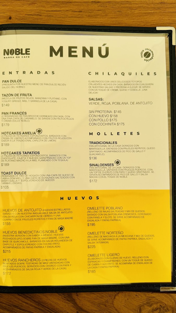 NOBLE Specialty coffee shop and restaurant Photo Menu 1