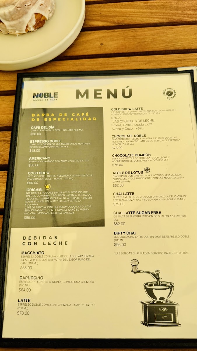 NOBLE Specialty coffee shop and restaurant Photo Menu 4