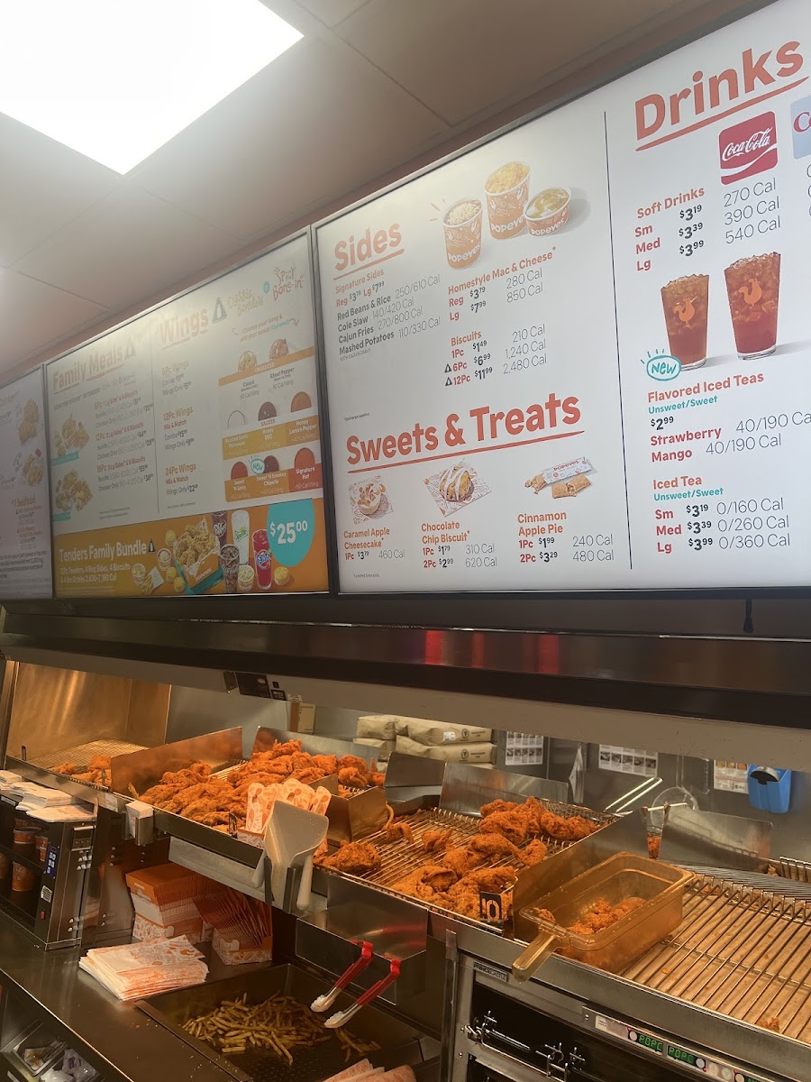 Popeyes Louisiana Kitchen Photo Menu 1