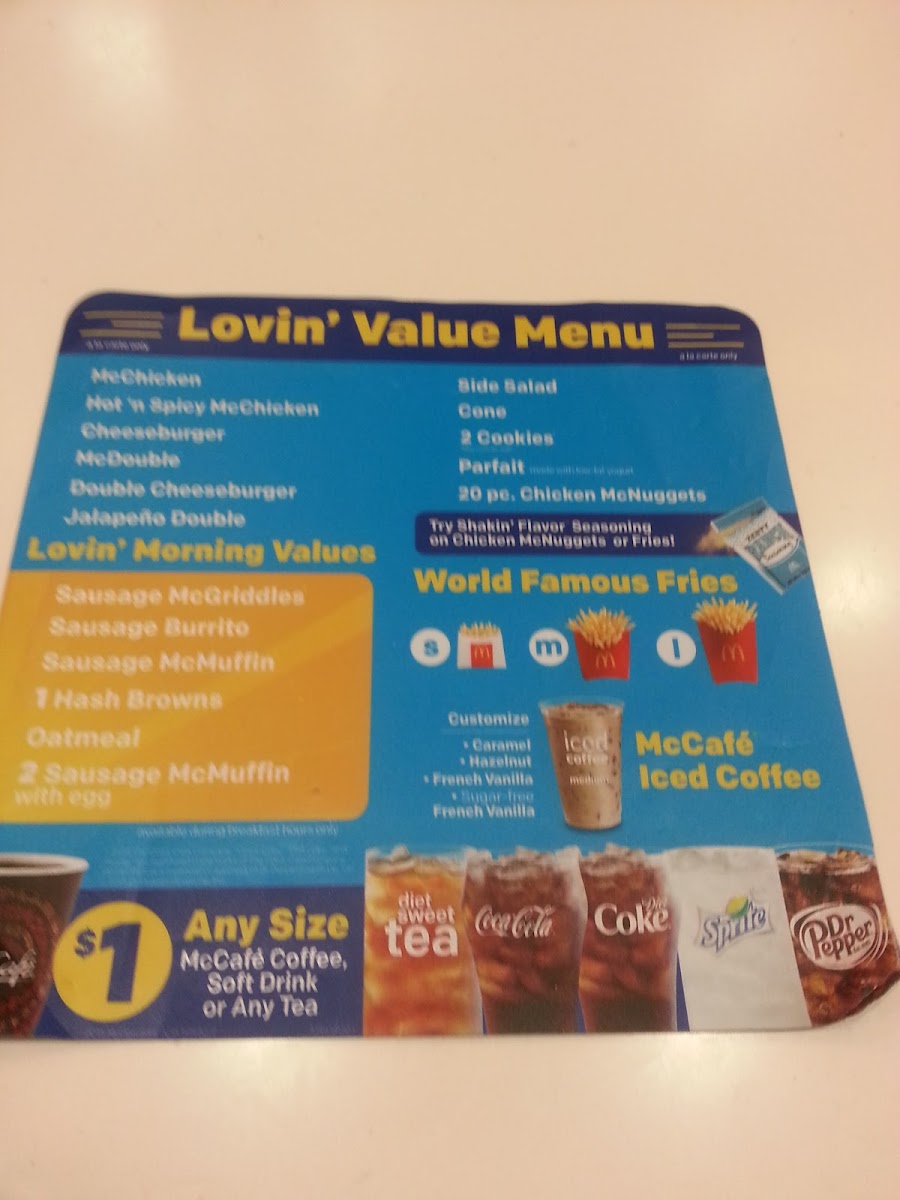McDonald's Photo Menu 6