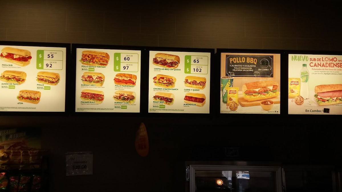 Subway Photo Menu 2