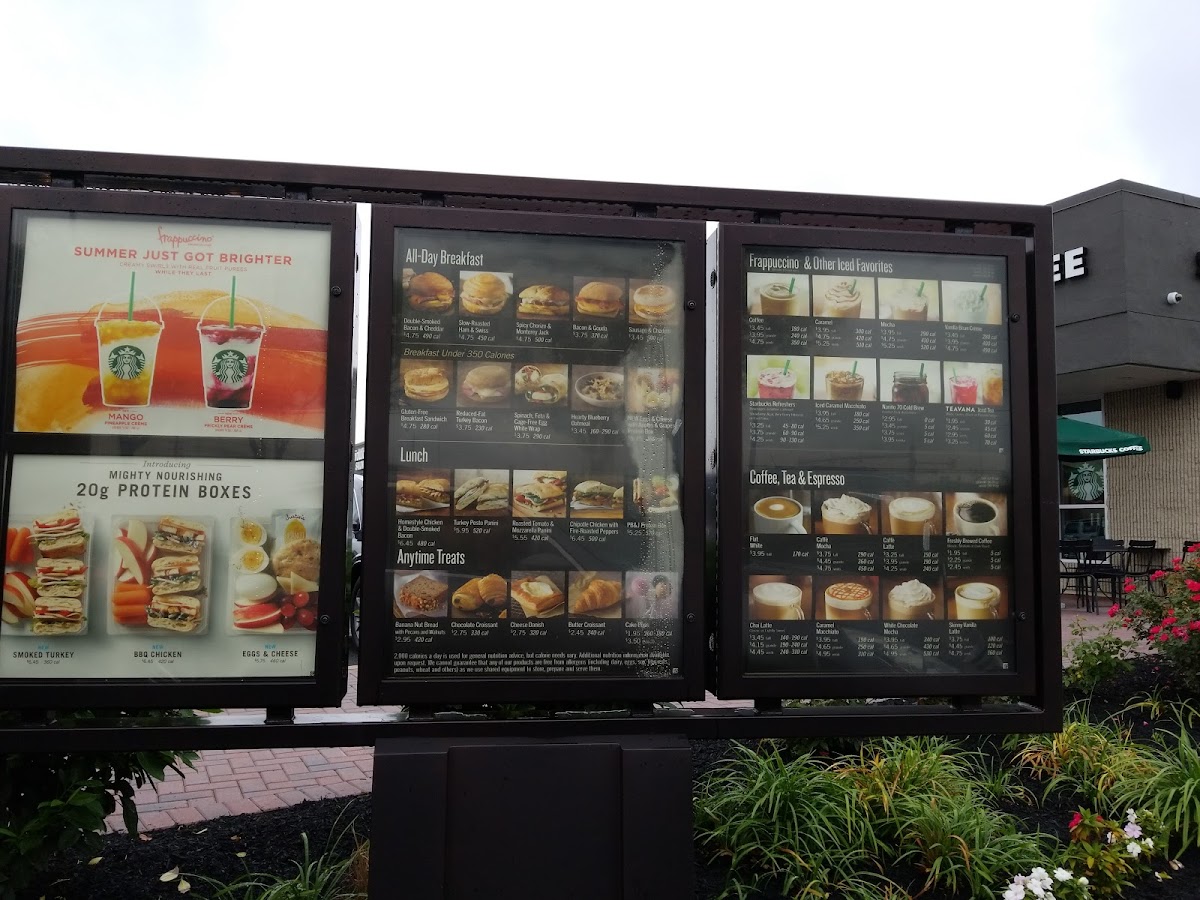 Starbucks Photo Menu 1