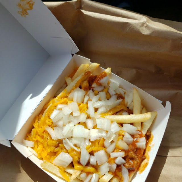 Chili Cheese Fries with Onion