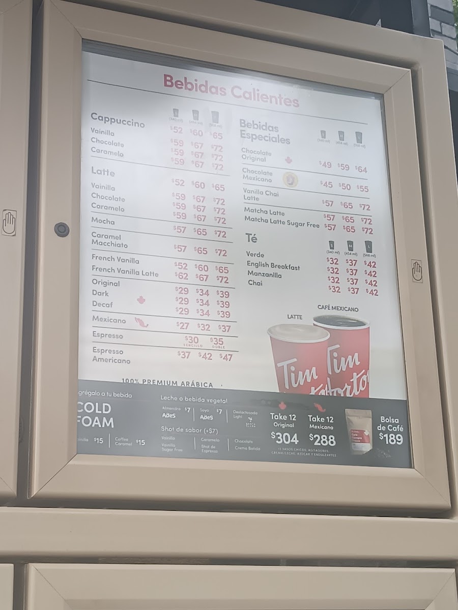 Tim Hortons Photo Menu 2