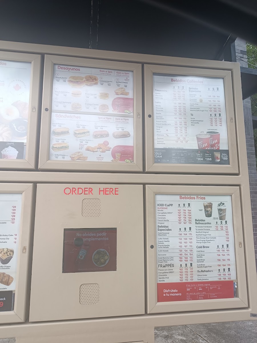 Tim Hortons Photo Menu 3