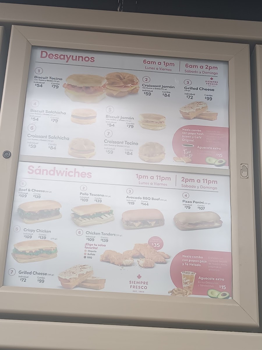 Tim Hortons Photo Menu 4