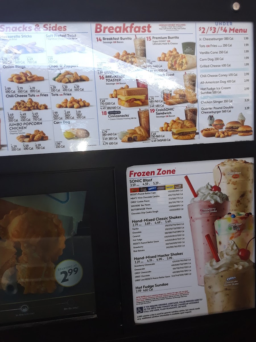 Sonic Drive-In Photo Menu 2