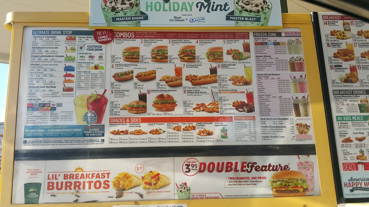 Sonic Drive-In Photo Menu 8