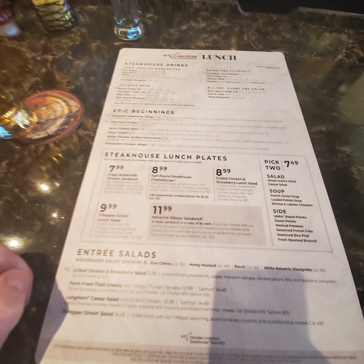 LongHorn Steakhouse Photo Menu 8