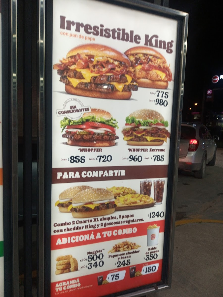 Burger King Photo Menu 2