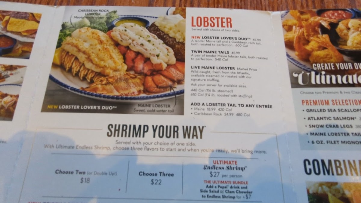 Red Lobster Photo Menu 10