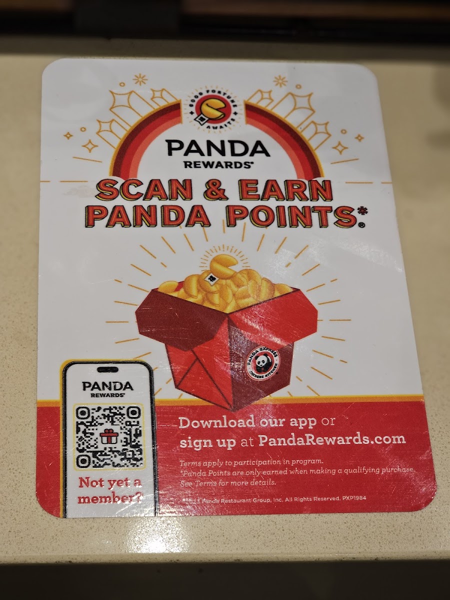 Panda Express Photo Menu 2