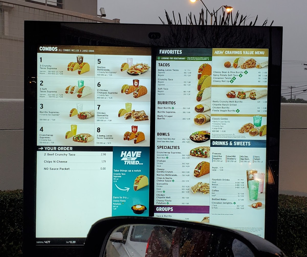 Taco Bell Photo Menu 3