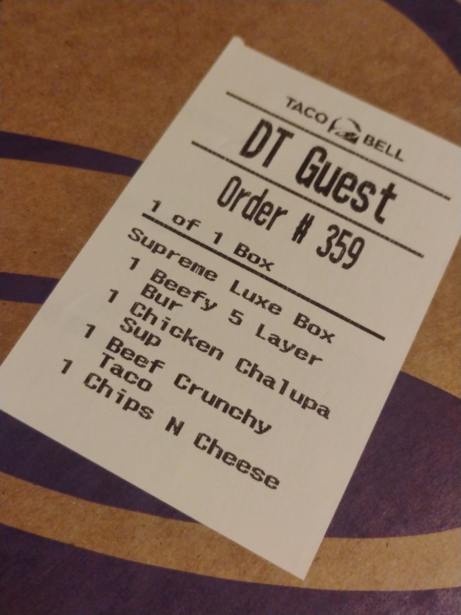 Taco Bell Photo Menu 4