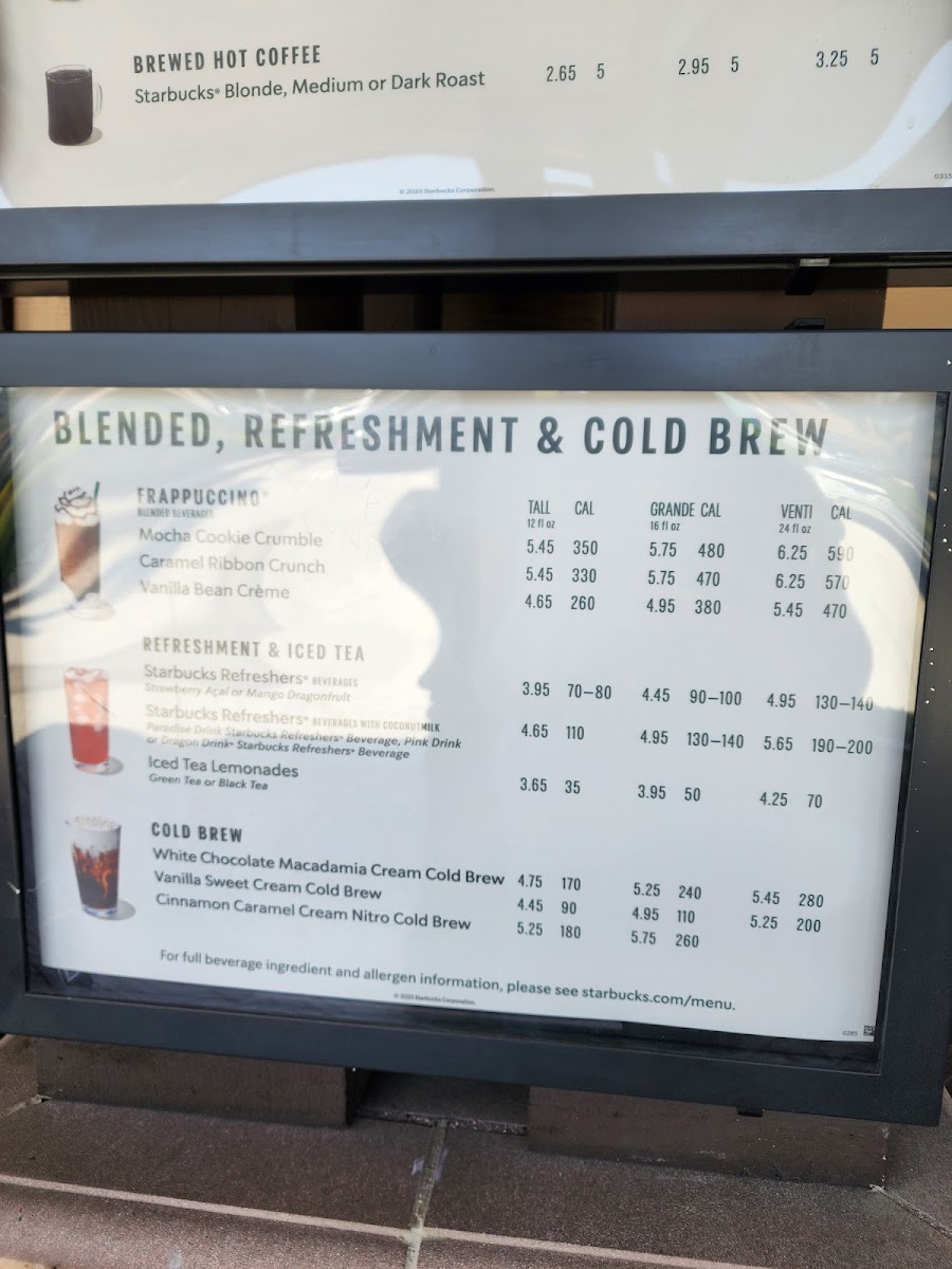 Starbucks Photo Menu 1