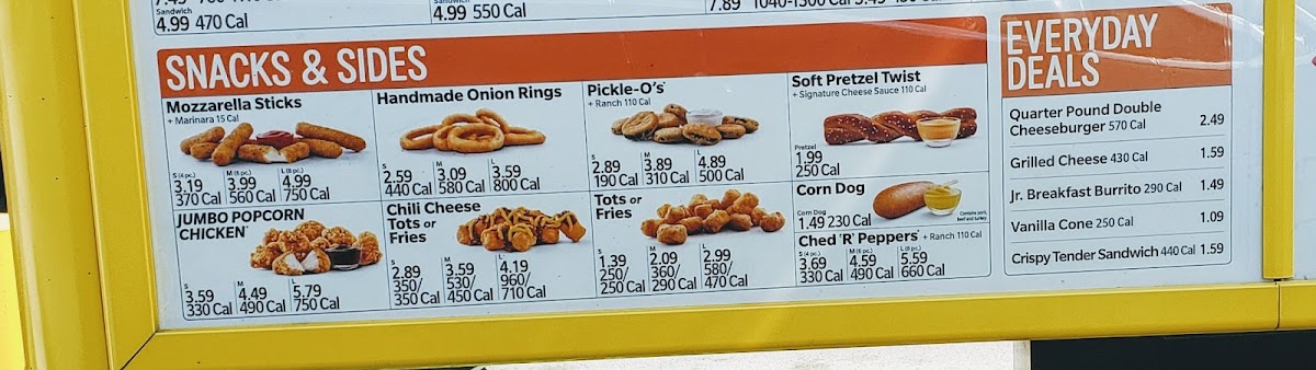 Sonic Drive-In Photo Menu 1