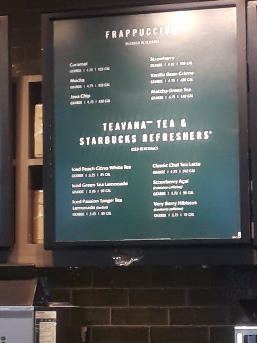 Starbucks Photo Menu 4