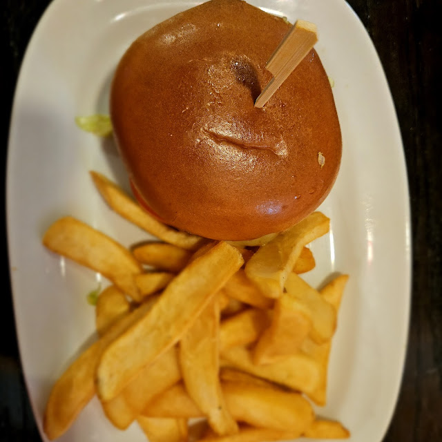 Turkey Burger and Fries
