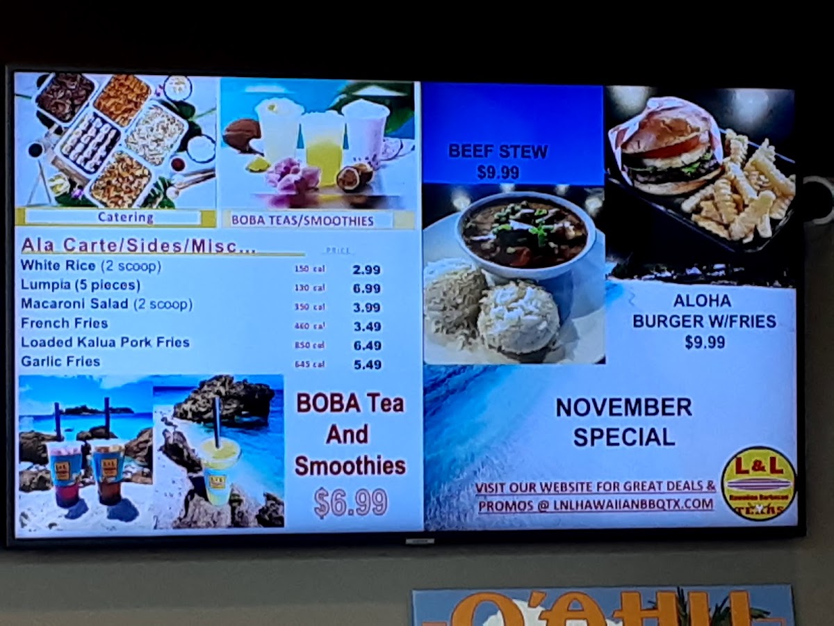 L&L Hawaiian Barbecue Photo Menu 8
