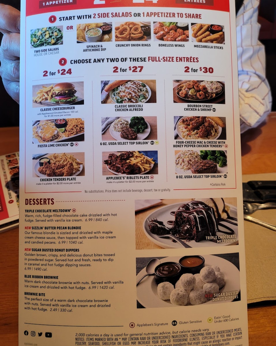 Applebee's Grill + Bar Photo Menu 3