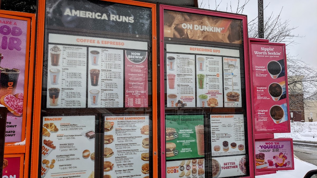 Dunkin' Photo Menu 1
