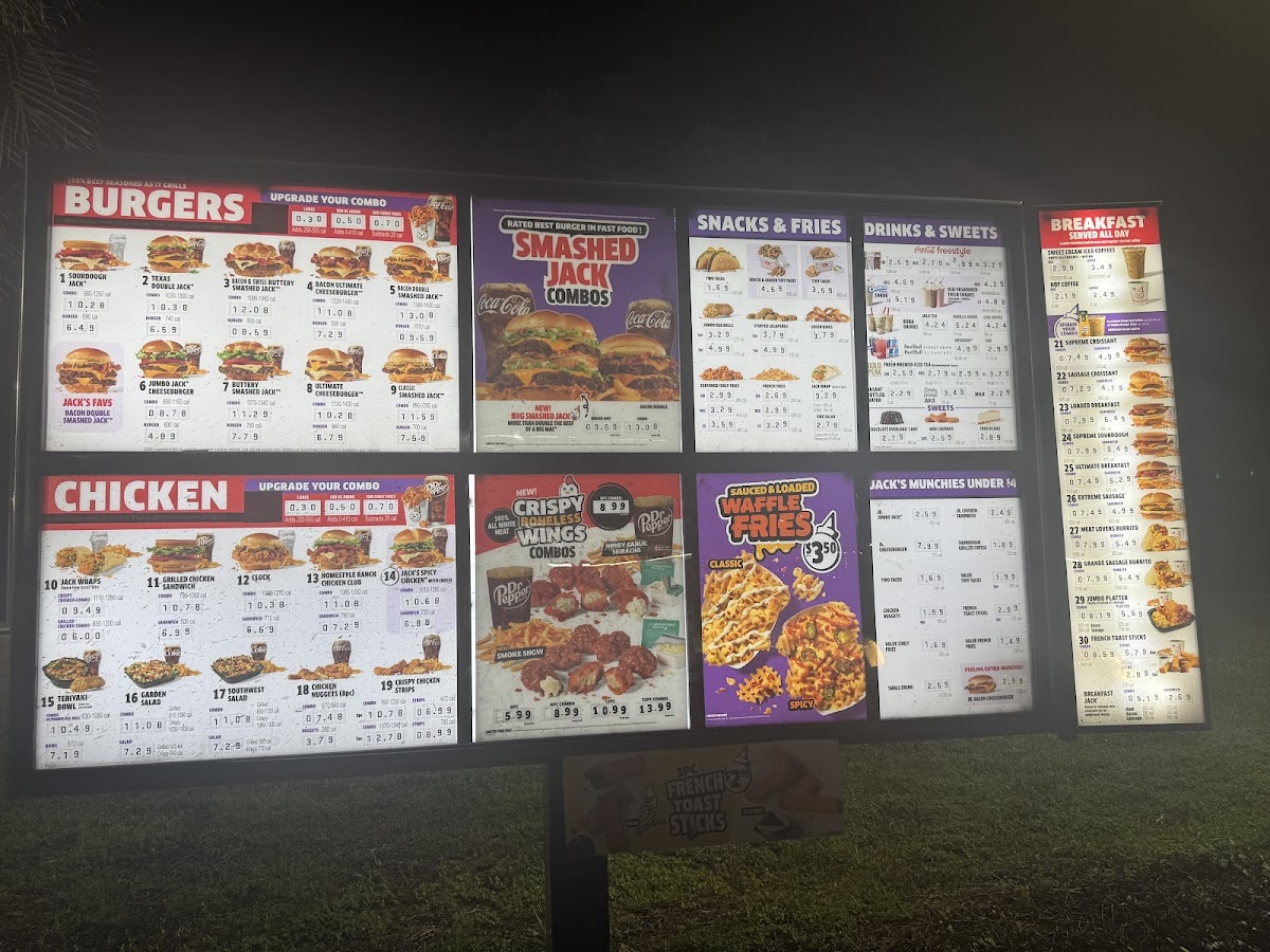 Jack in the Box Photo Menu 1