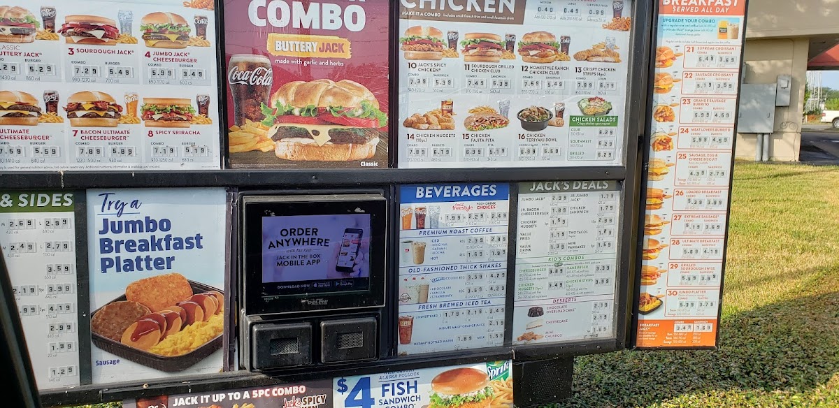 Jack in the Box Photo Menu 2