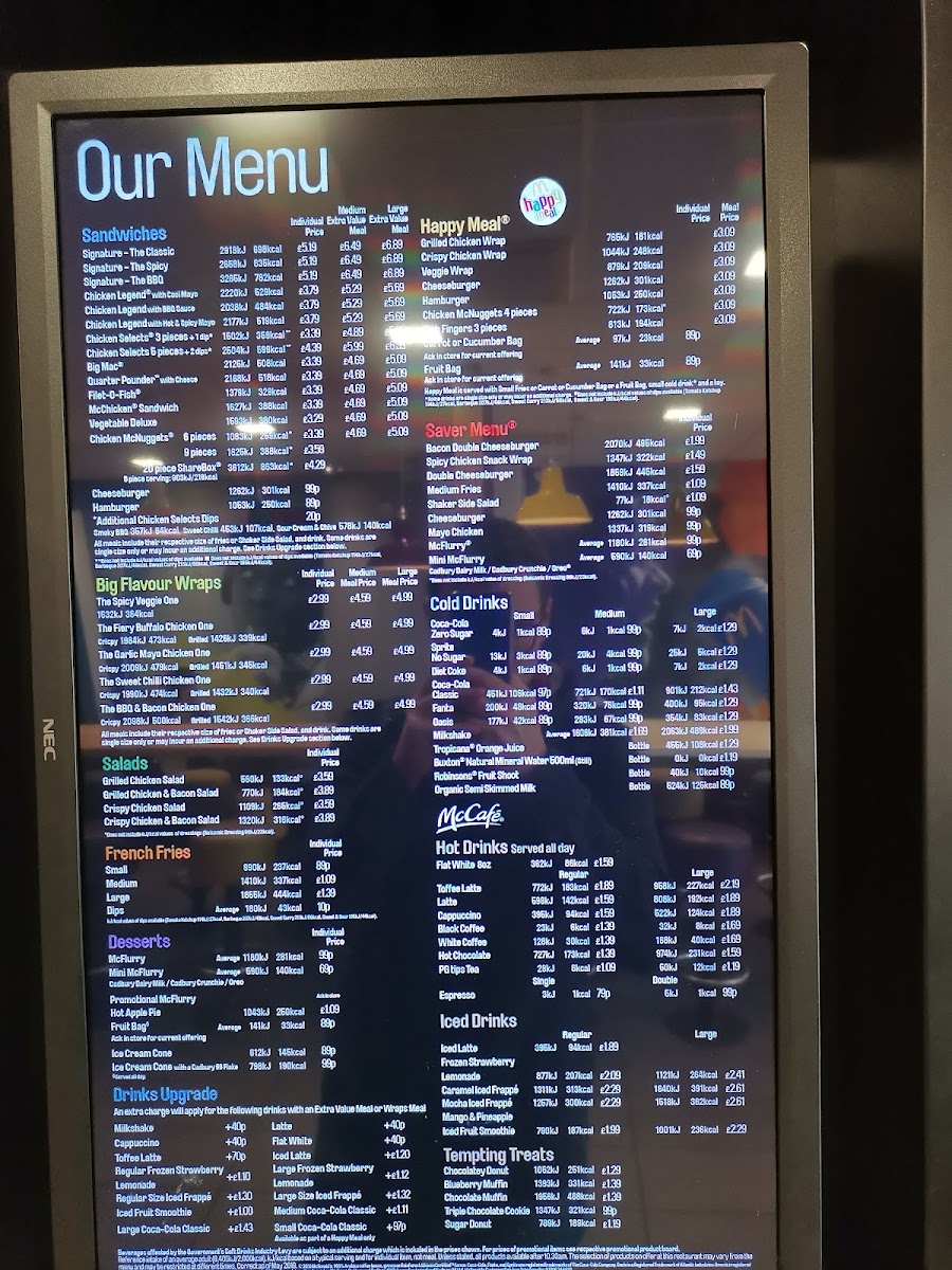 McDonald's Photo Menu 1