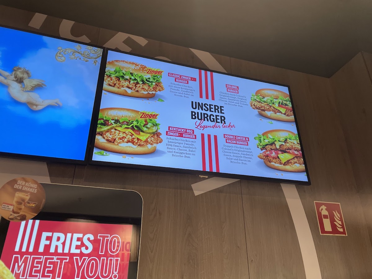 Kentucky Fried Chicken Photo Menu 2