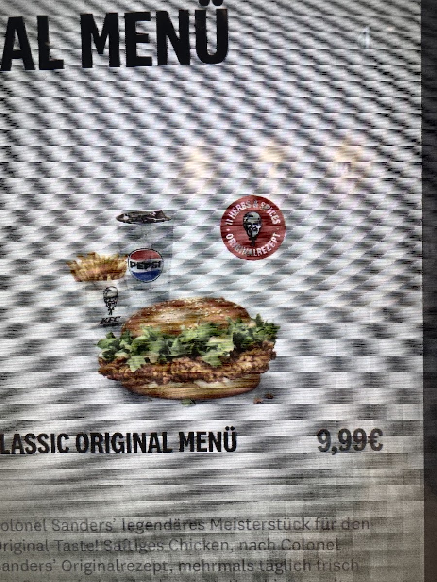 Kentucky Fried Chicken Photo Menu 6