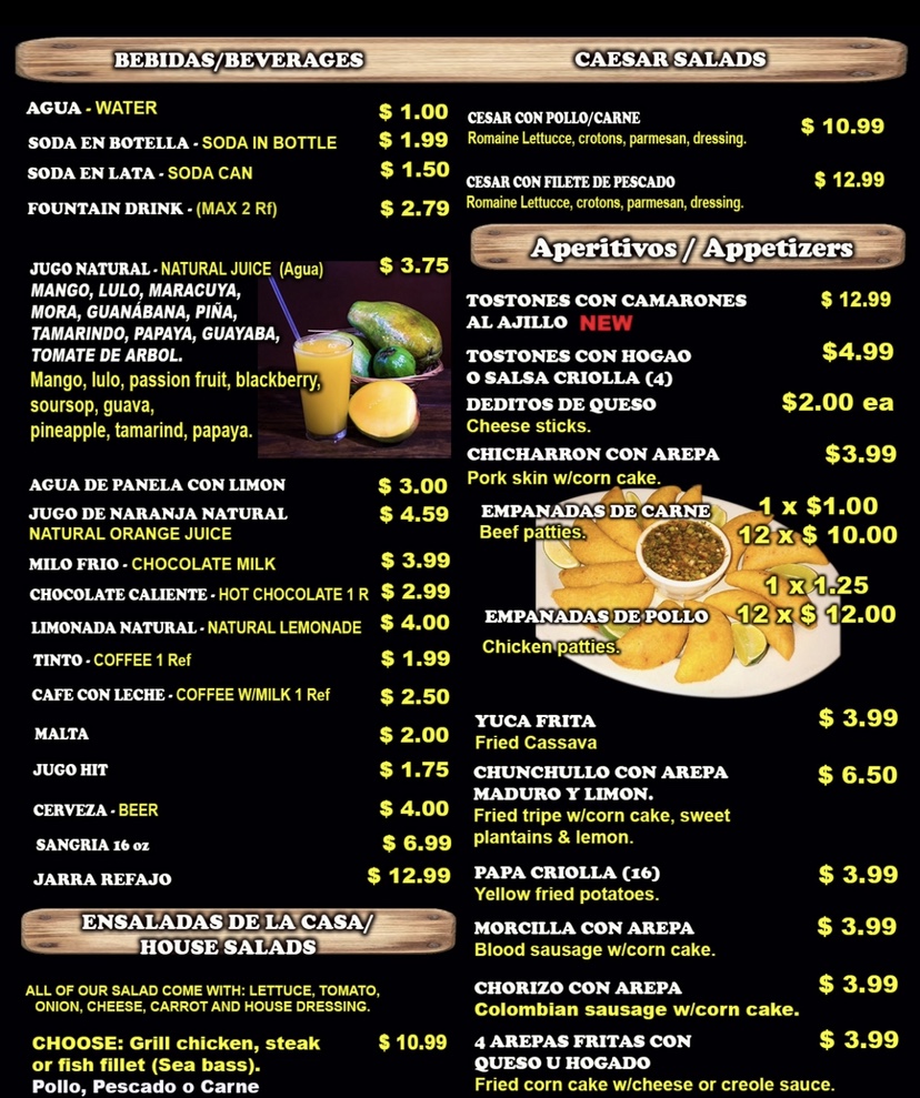 Mi Carreta Restaurant & Bakery Photo Menu 10