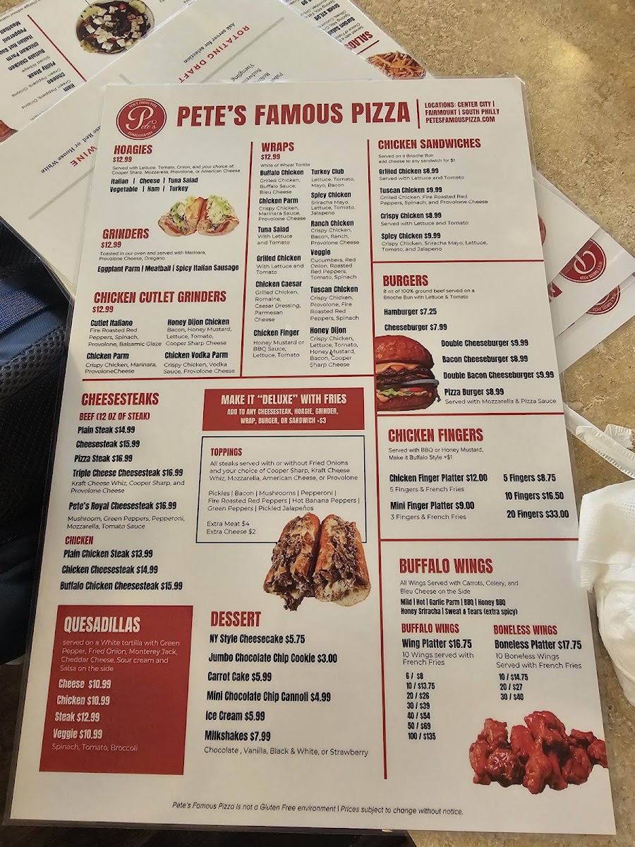 Pete's Famous Pizza Photo Menu 6