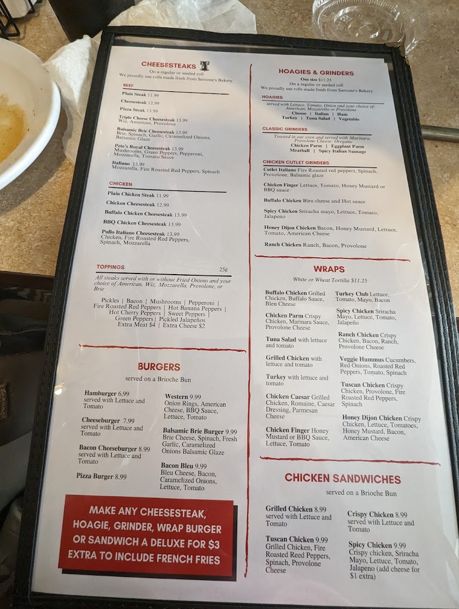 Pete's Famous Pizza Photo Menu 8