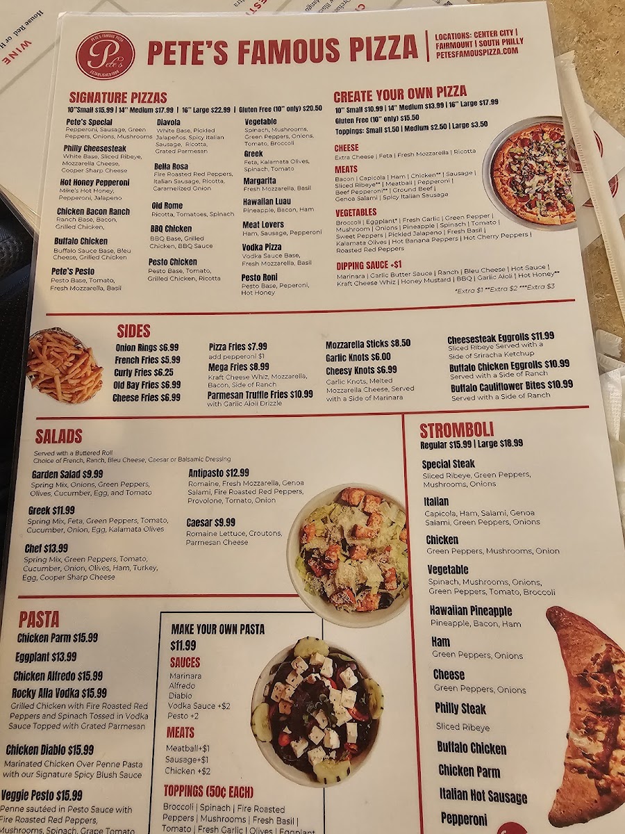 Pete's Famous Pizza Photo Menu 9