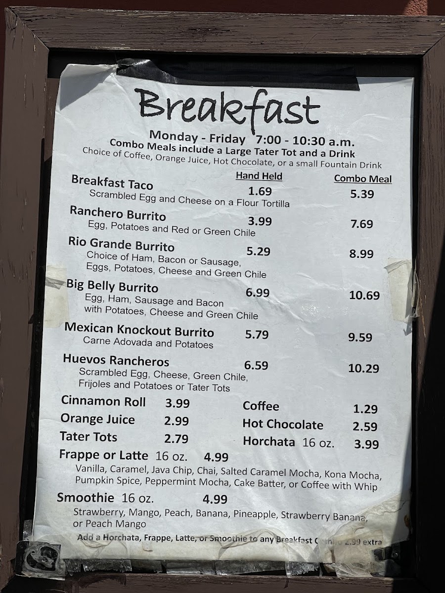 Taco Box Photo Menu 1