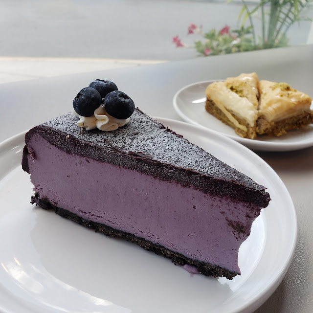 Lavender Blueberry Cheesecake